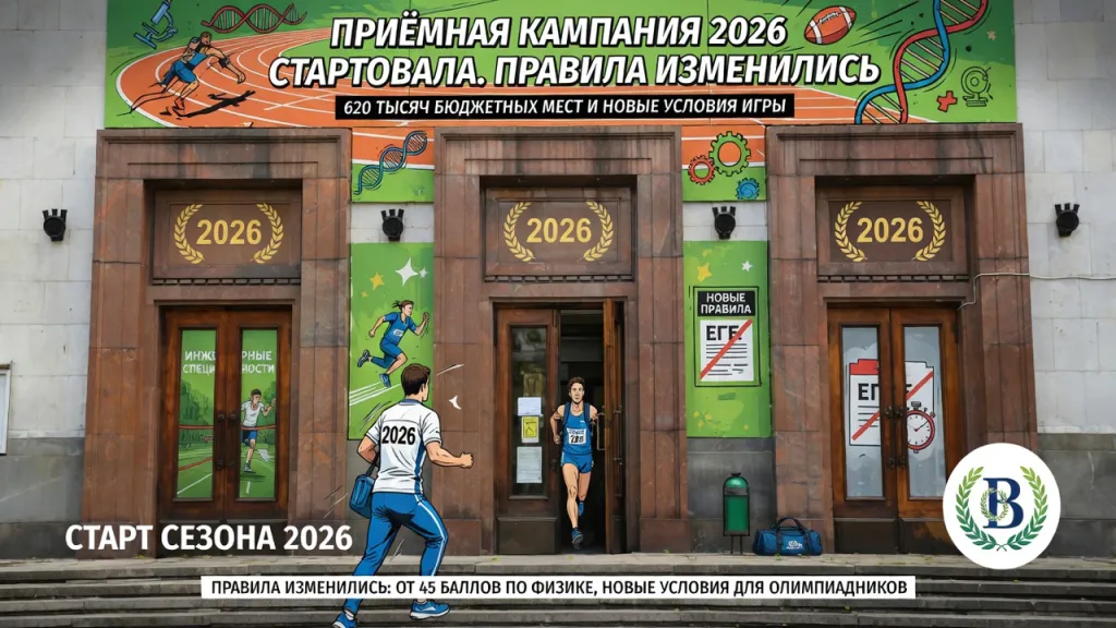 Приёмная кампания 2026 стартовала. Правила изменились